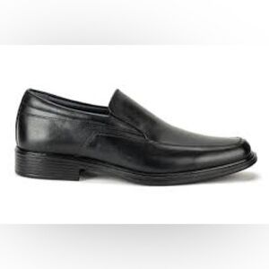 Men’s Zota Black Leather Slip On Oxfords Size 9.5 US!